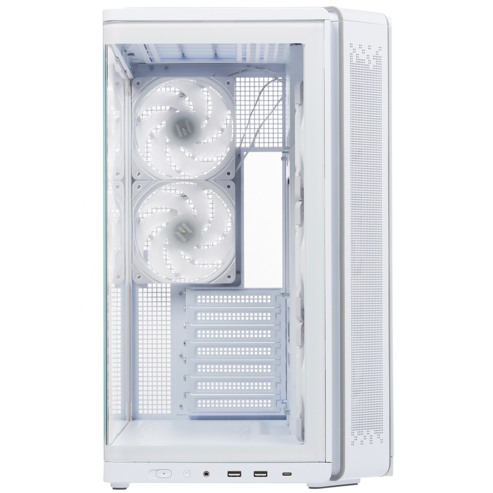 Компьютерный корпус ZALMAN MidTower P60 White (ATX, без БП, 5x120mm ARGB fans, 1xUSB Type C, 2xUSB 3
