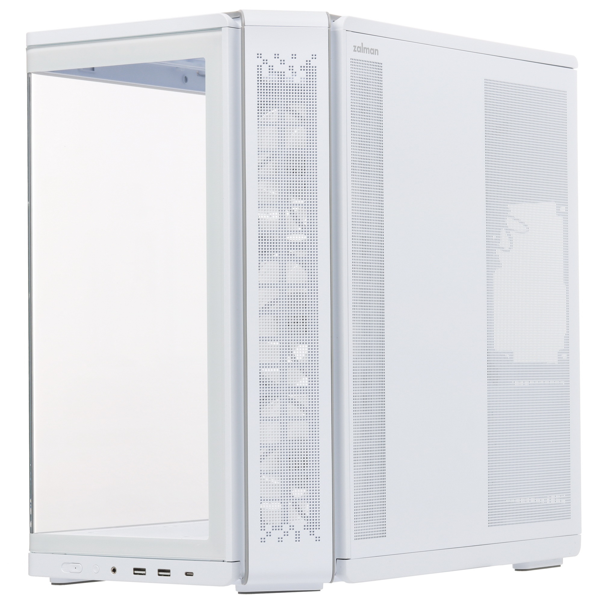 Компьютерный корпус ZALMAN MidTower P60 White (ATX, без БП, 5x120mm ARGB fans, 1xUSB Type C, 2xUSB 3