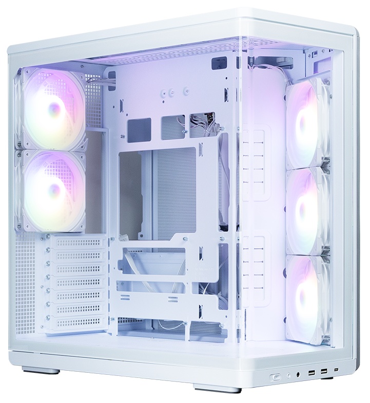 Компьютерный корпус ZALMAN MidTower P60 White (ATX, без БП, 5x120mm ARGB fans, 1xUSB Type C, 2xUSB 3