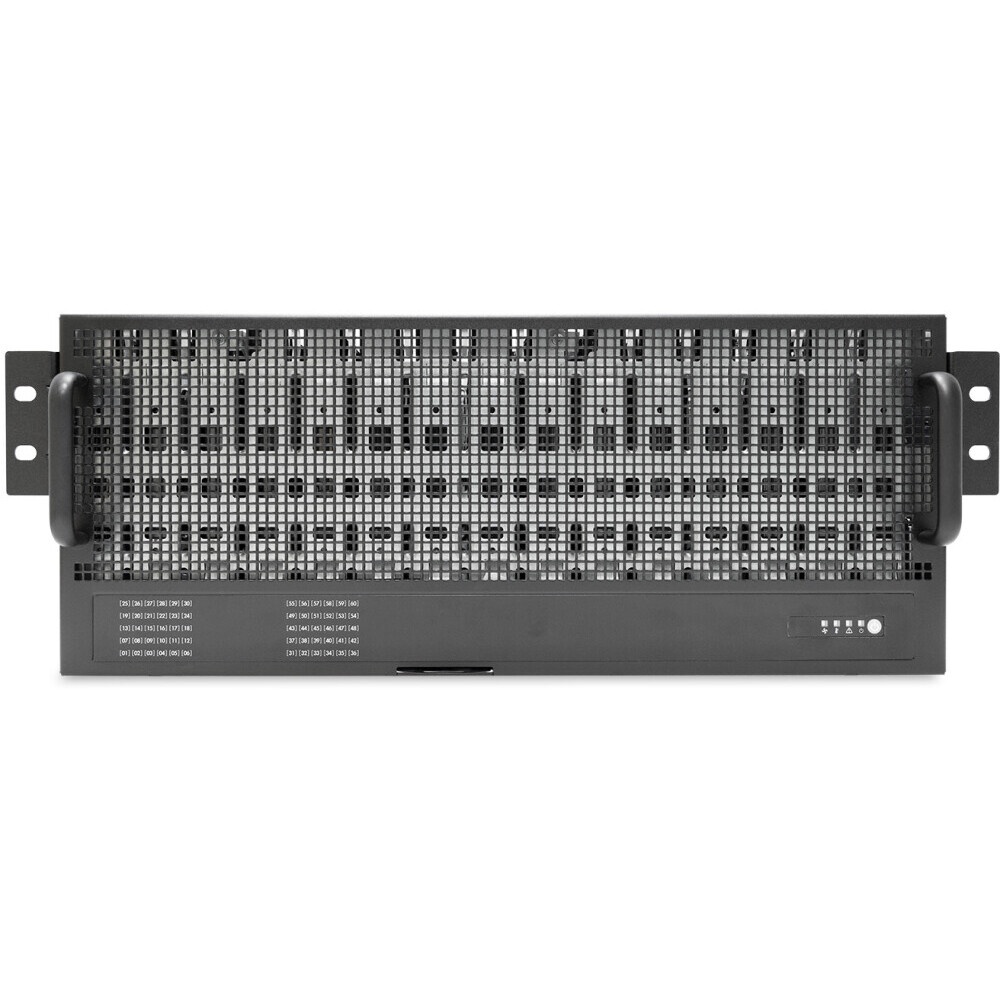 Корпус AIC J4060-04-35X_XJ1-40604-06, 4U 60x 3.5” hot-swap bays, hot-swap JBOD with dual SAS 12G exp