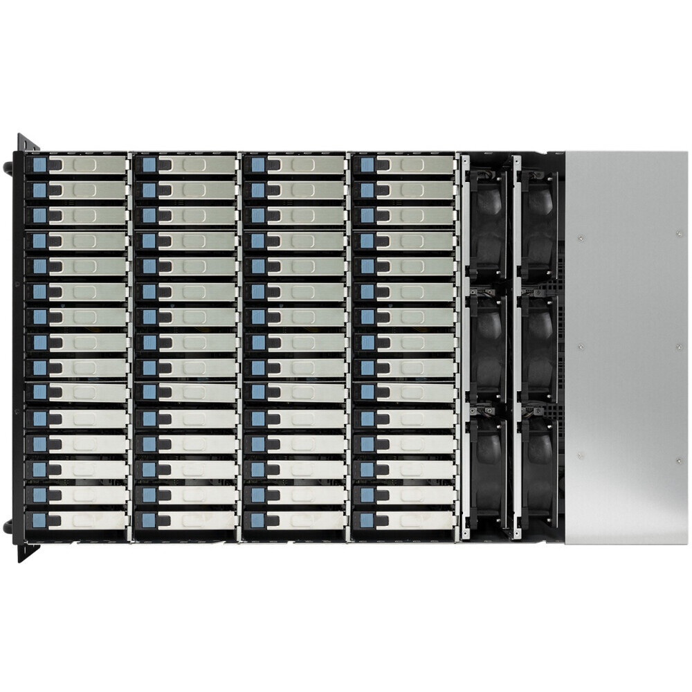 Корпус AIC J4060-04-35X_XJ1-40604-06, 4U 60x 3.5” hot-swap bays, hot-swap JBOD with dual SAS 12G exp