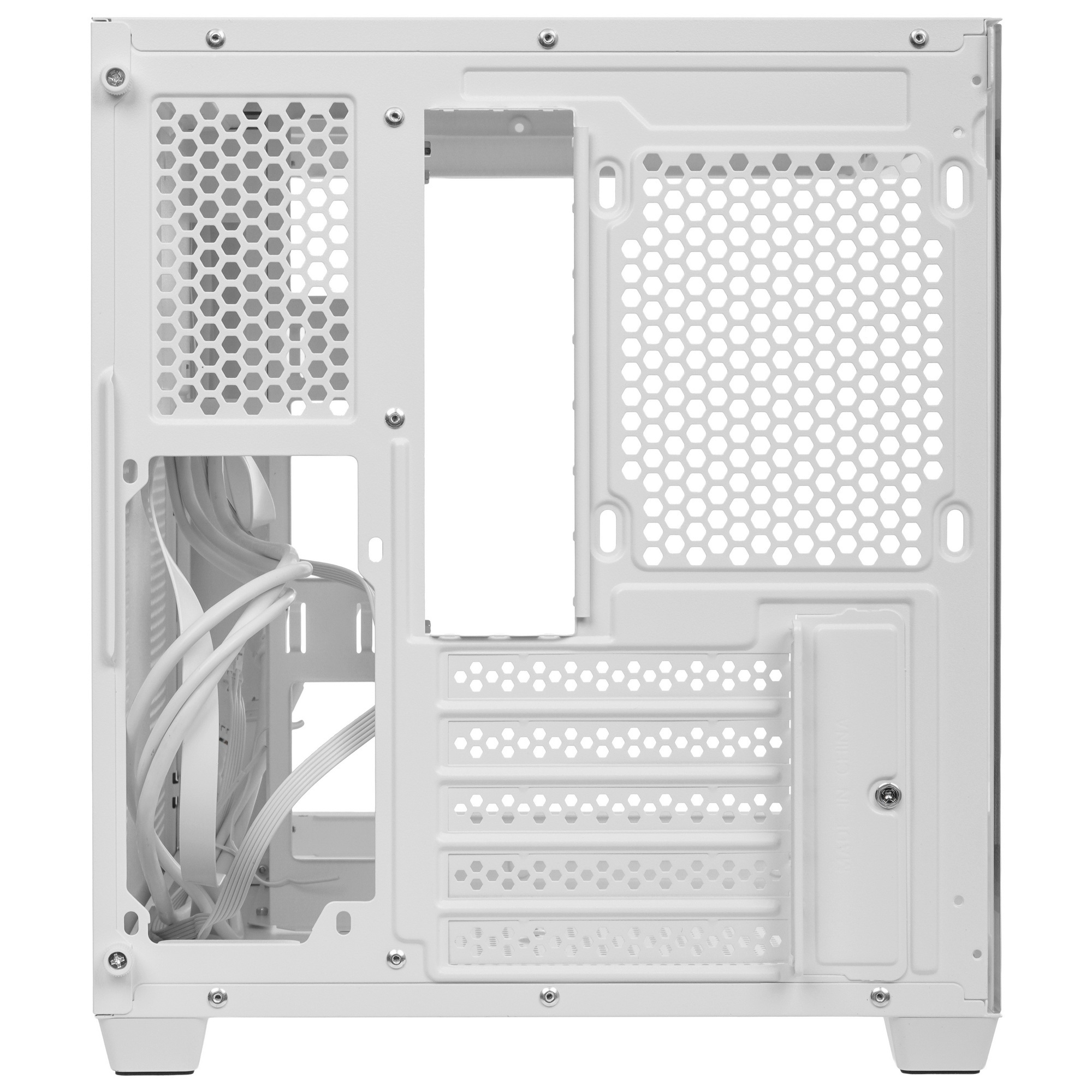Компьютерный корпус Bloody CC-121 белый без БП mATX 7x120mm 1xUSB2.0 1xUSB3.0 audio