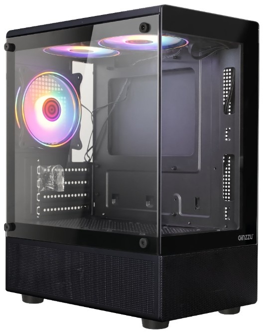 Компьютерный корпус Ginzzu RX670 mATX FAN 12CM FRGB*3
