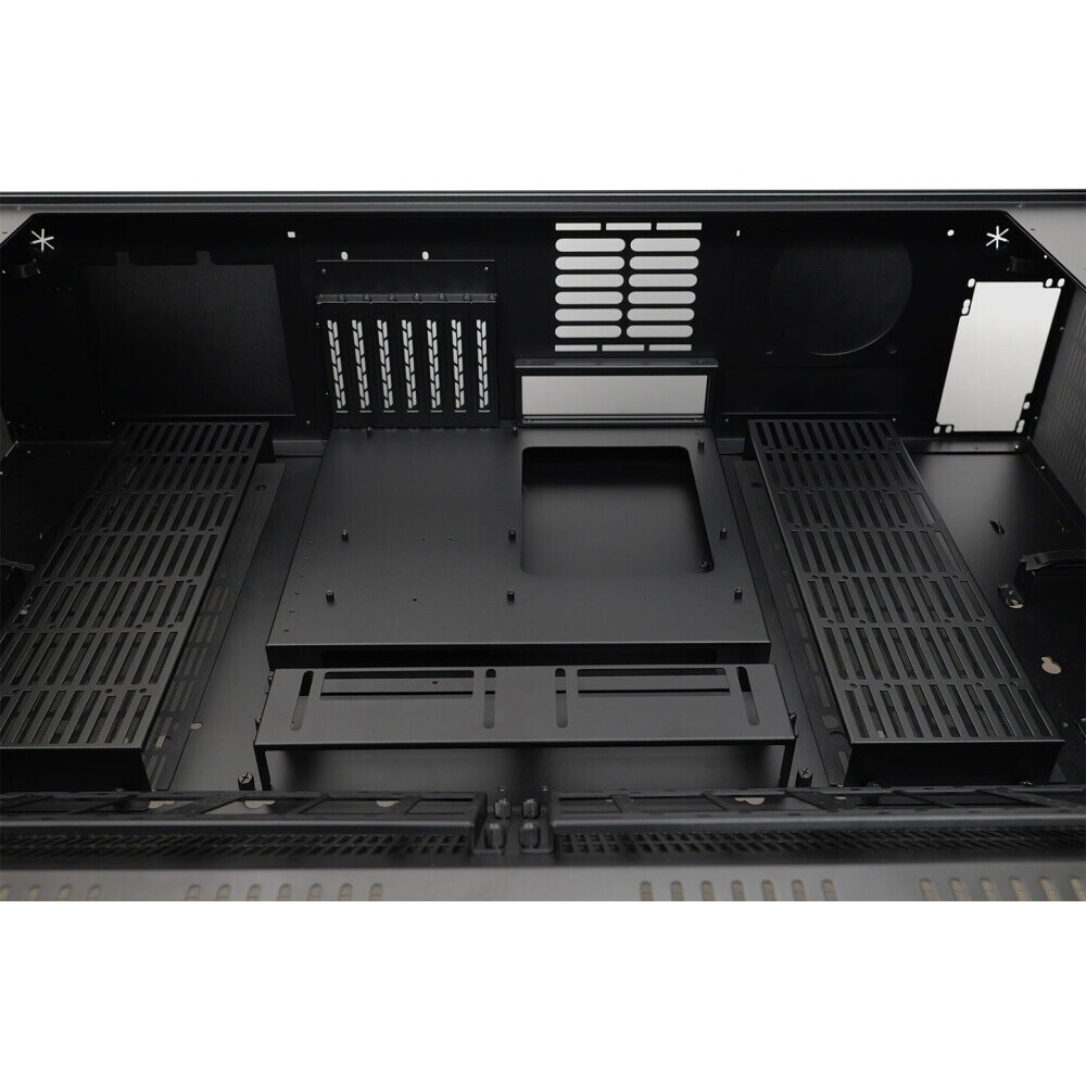 Компьютерный корпус Lian-Li DK07X черный без БП E-ATX 10x120мм 3x140мм 2xUSB3.0 audio bott PSU
