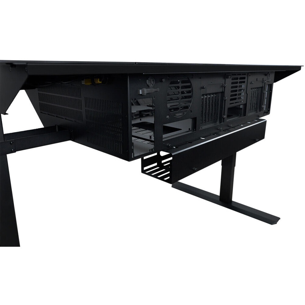 Компьютерный корпус Lian-Li DK07X черный без БП E-ATX 10x120мм 3x140мм 2xUSB3.0 audio bott PSU