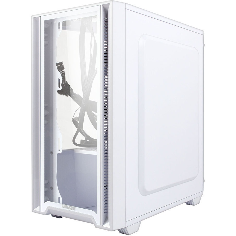 Корпус Ginzzu CL640 mATX FAN 4*12FRGB  передняя панель Сетка Белый