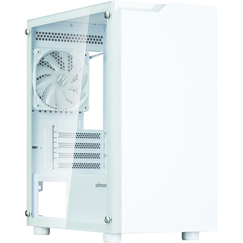 Корпус Ginzzu CL660 mATX FAN 4*12FRGB  передняя панель Решетка Белый