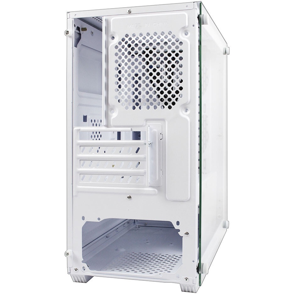 Корпус Ginzzu CL660 mATX FAN 4*12FRGB  передняя панель Решетка Белый