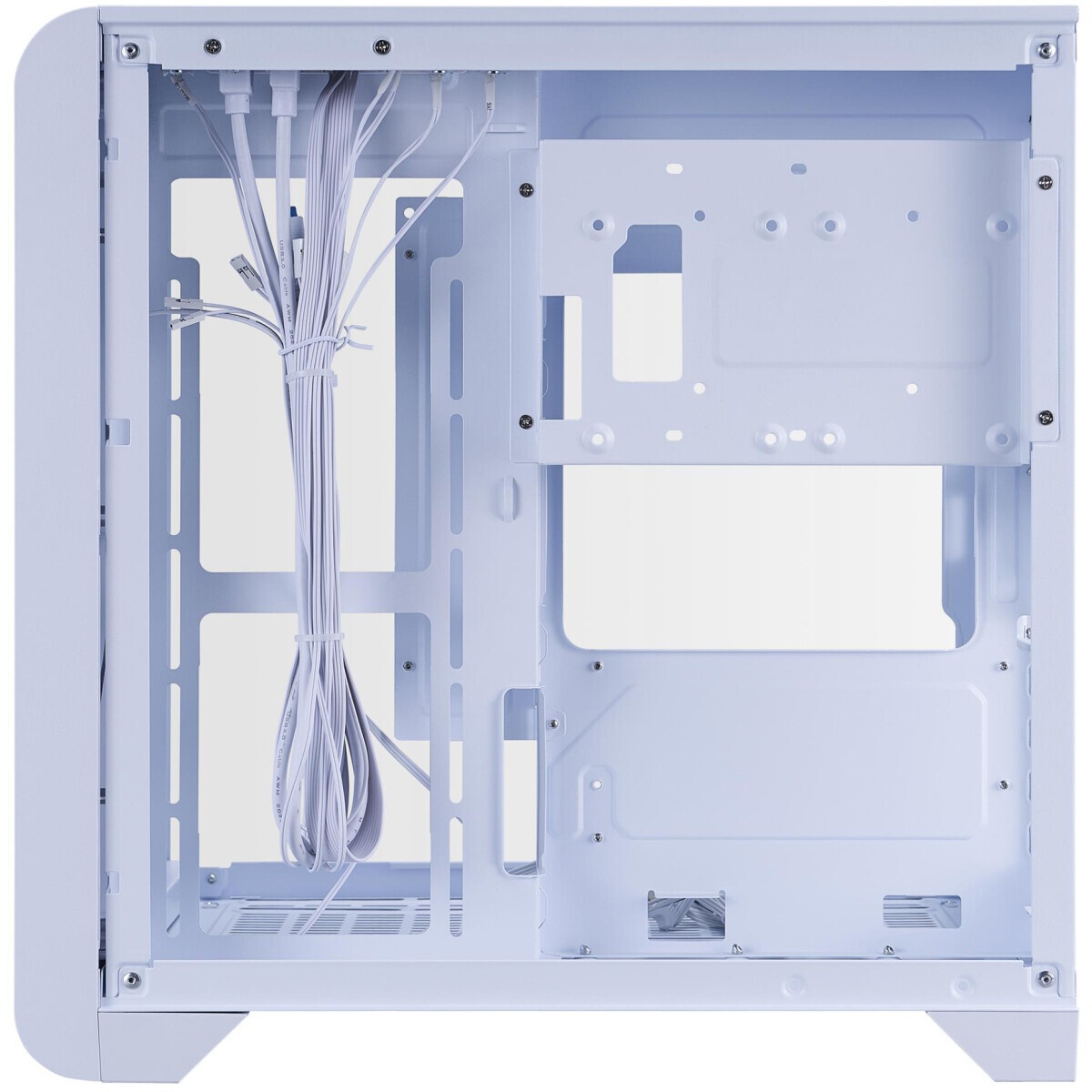 Корпус Ginzzu CL660 mATX FAN 4*12FRGB  передняя панель Решетка Белый