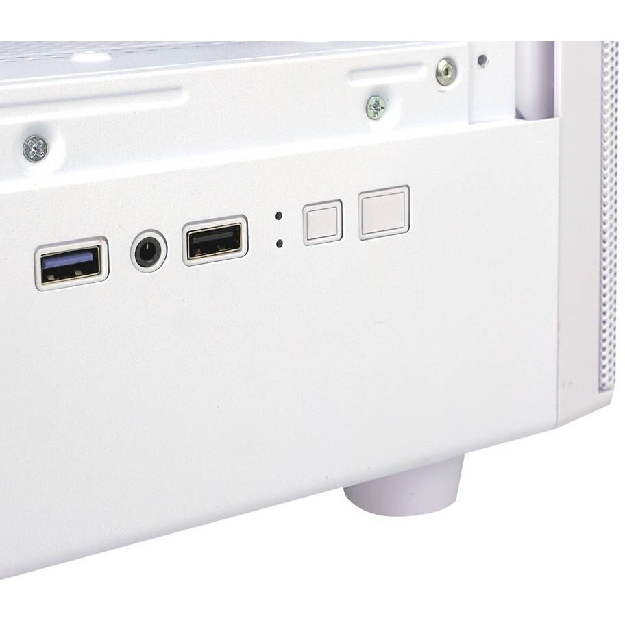 Корпус Ginzzu CL660 mATX FAN 4*12FRGB  передняя панель Решетка Белый