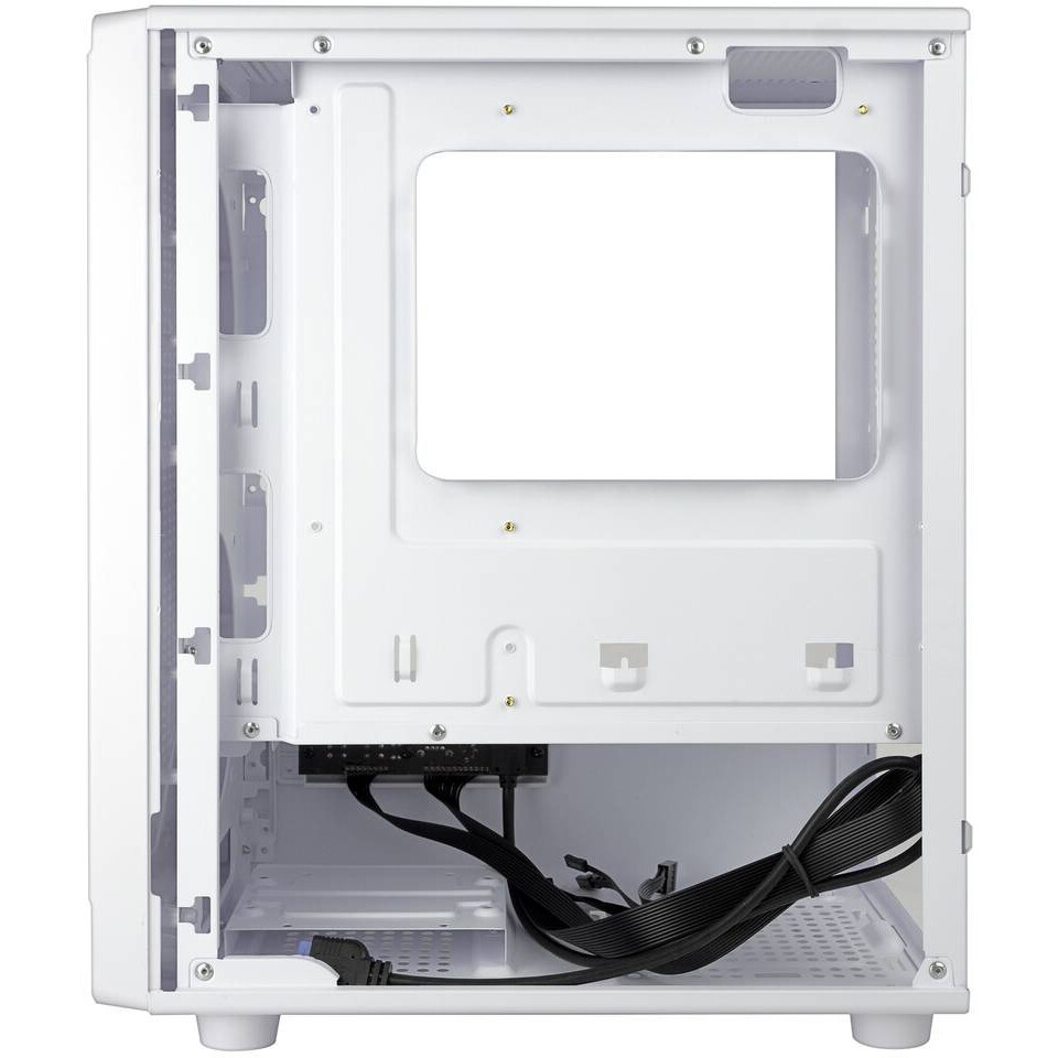 Корпус Ginzzu CL660 mATX FAN 4*12FRGB  передняя панель Решетка Белый