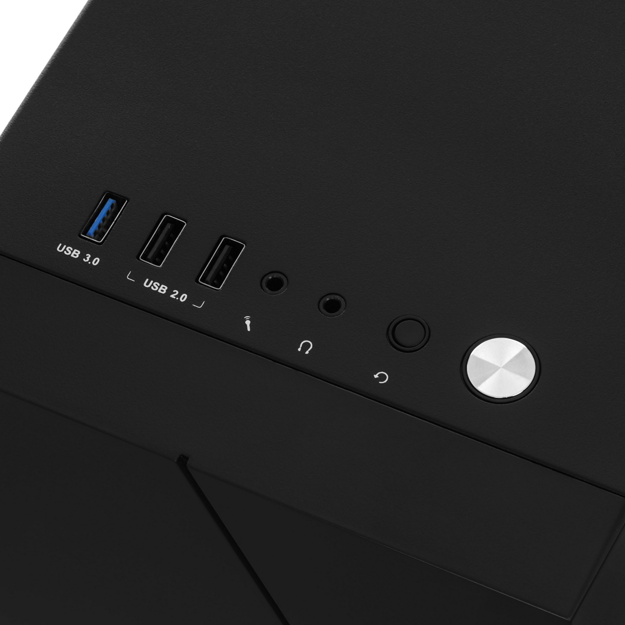 Компьютерный корпус Zircon Star без БП (Midi Tower,Micro-ATX, Черн., 1*USB3.0, 2*USB2.0, 1*92мм)