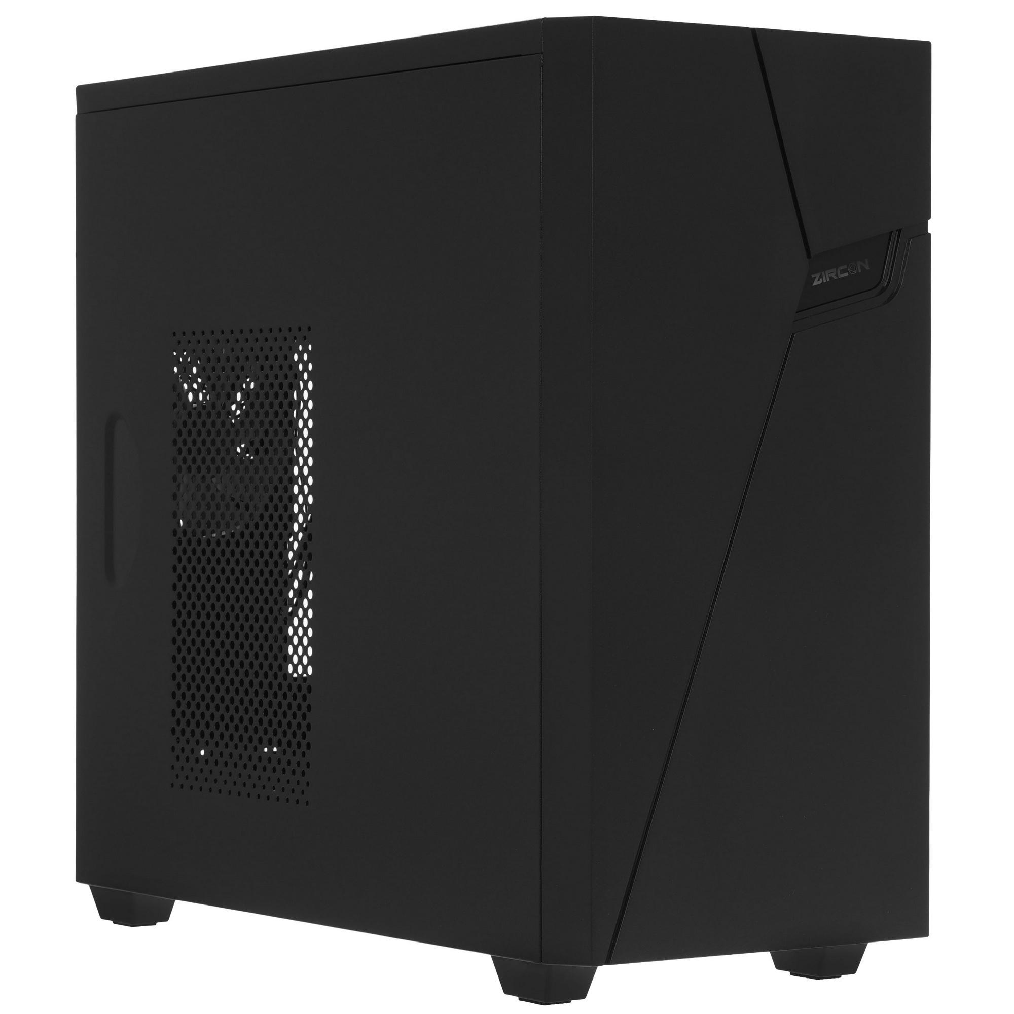 Компьютерный корпус Zircon Star без БП (Midi Tower,Micro-ATX, Черн., 1*USB3.0, 2*USB2.0, 1*92мм)