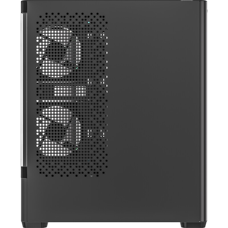 Корпус Formula Crystal U1 Floe черный без БП ATX 9x120mm 1xUSB3.0 1xUSB3.1 audio bott PSU