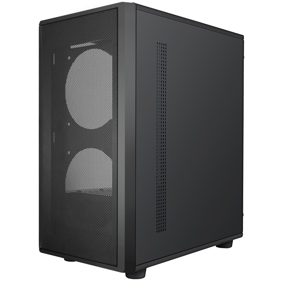 Корпус Ginzzu CL650 mATX FAN 4*12FRGB  передняя панель Решетка