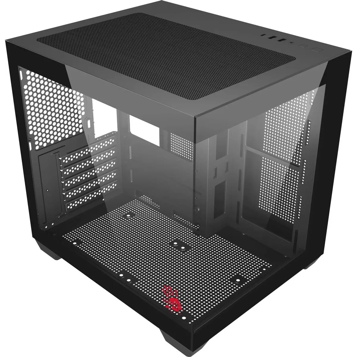 Корпус Accord ACC-UE2B TG OFFICE PRO черный без БП mATX 2xUSB2.0 1xUSB3.0 1xUSB3.1 audio