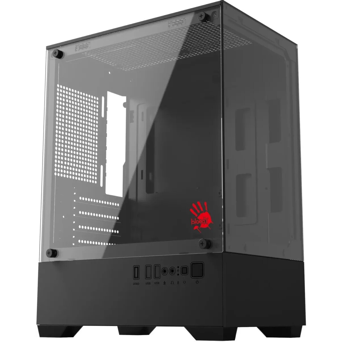 Корпус Accord ACC-UE2B TG OFFICE PRO черный без БП mATX 2xUSB2.0 1xUSB3.0 1xUSB3.1 audio