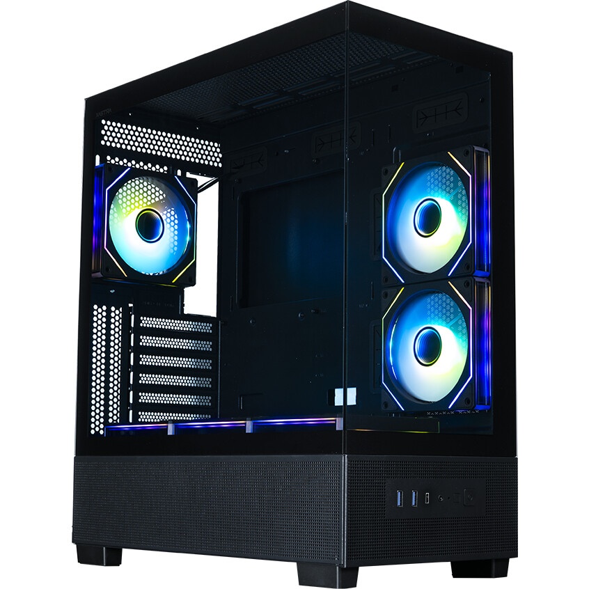 Корпус Accord ACC-EL1B TG черный без БП ATX 2xUSB2.0 1xUSB3.1 audio