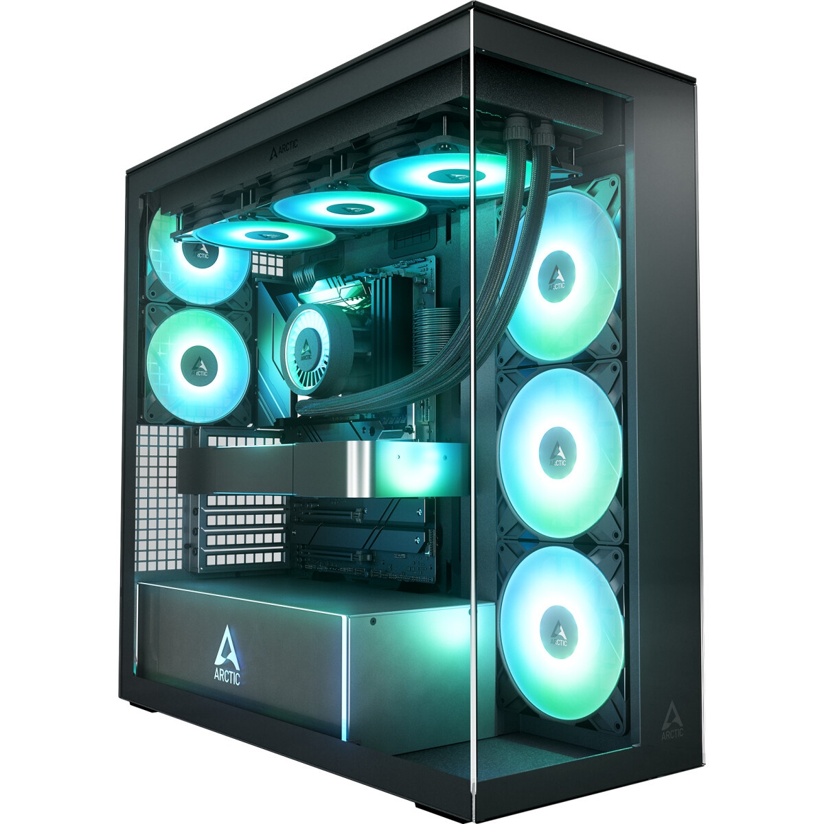 Корпус Accord ACC-EL1B TG черный без БП ATX 2xUSB2.0 1xUSB3.1 audio