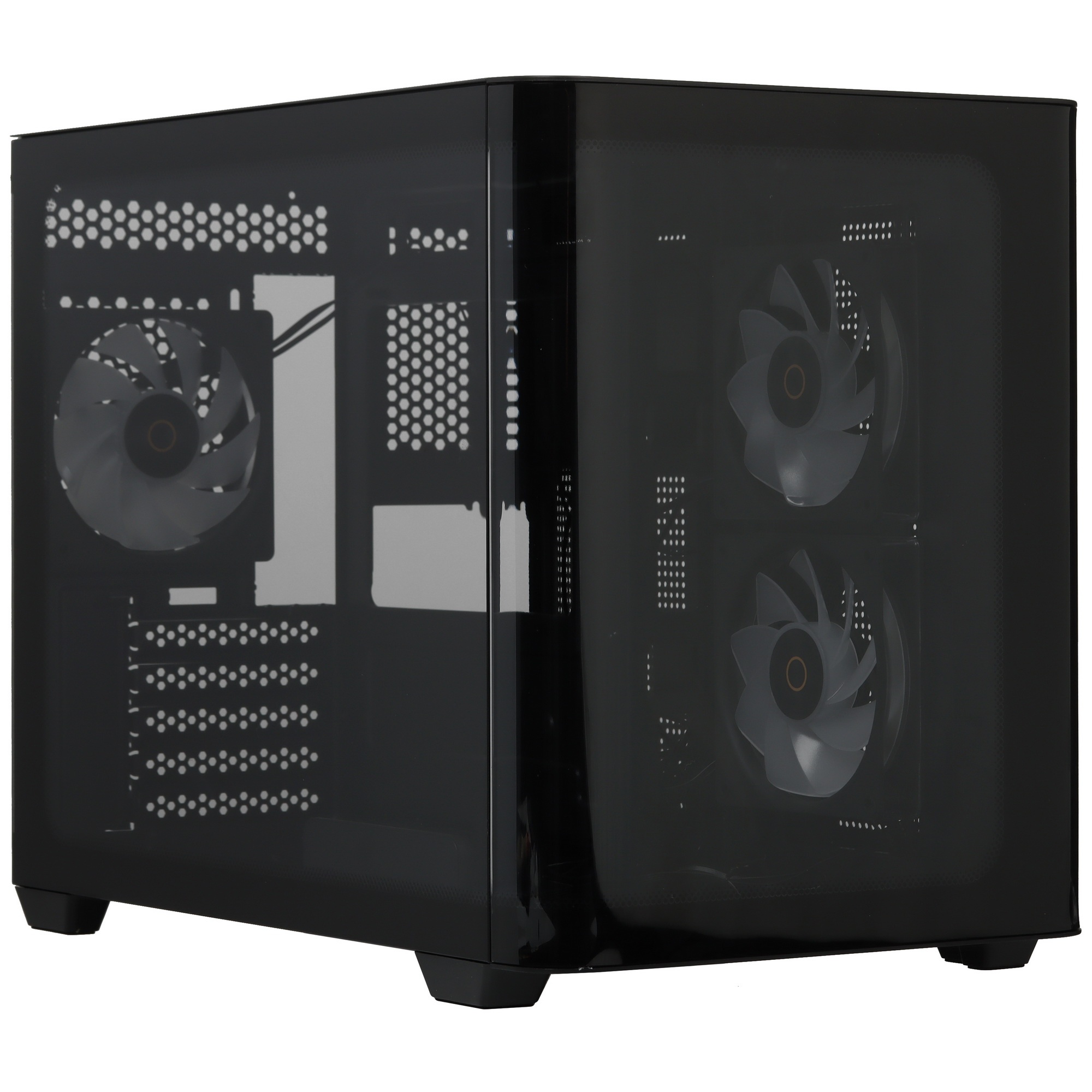 Корпус Ocypus Iota&nbsp;C50&nbsp;BK&nbsp;Curve&nbsp;ARGB&nbsp;Digital mATX без БП (Iota-C50-BKD300CD-GL)