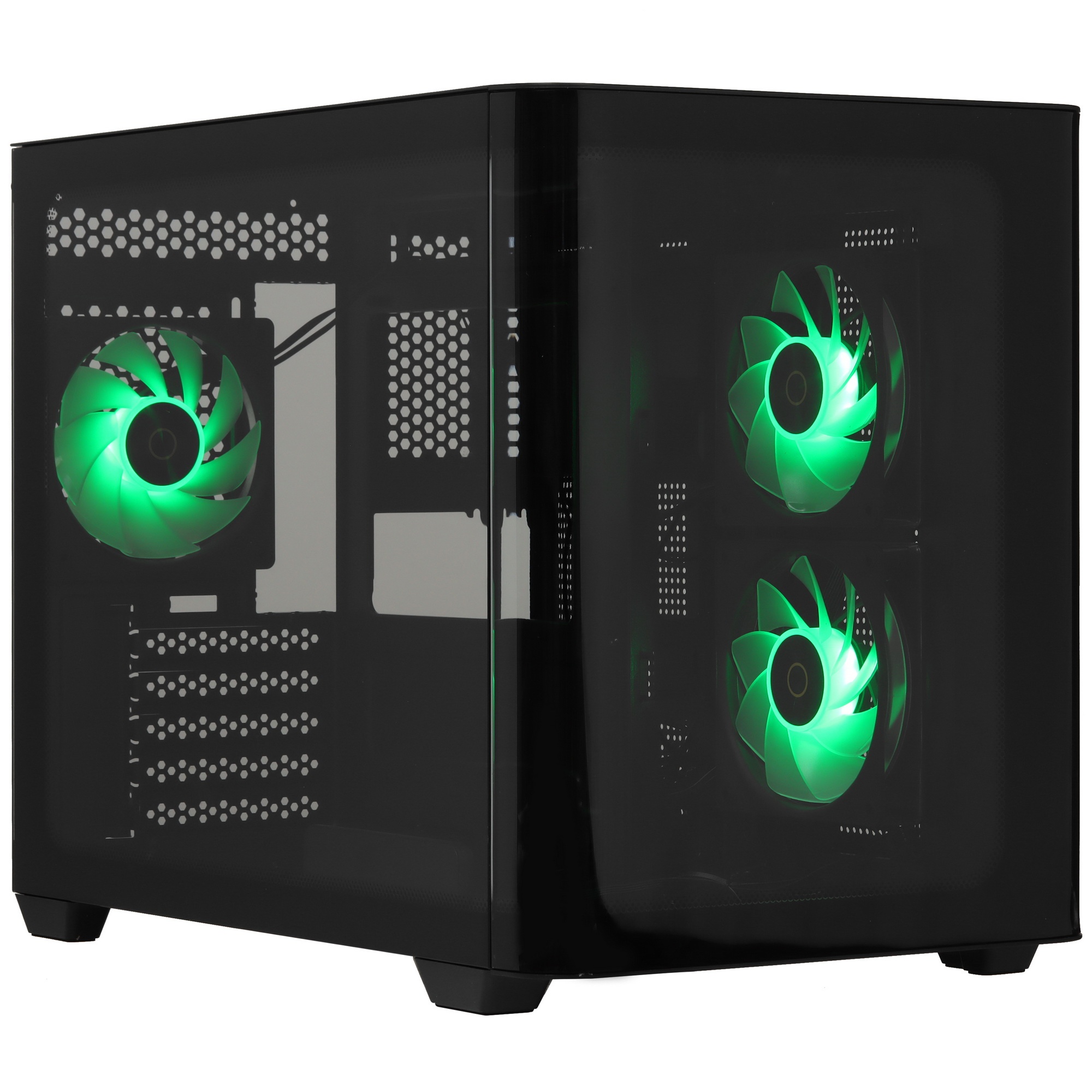 Корпус Ocypus Iota&nbsp;C50&nbsp;BK&nbsp;Curve&nbsp;ARGB&nbsp;Digital mATX без БП (Iota-C50-BKD300CD-GL)