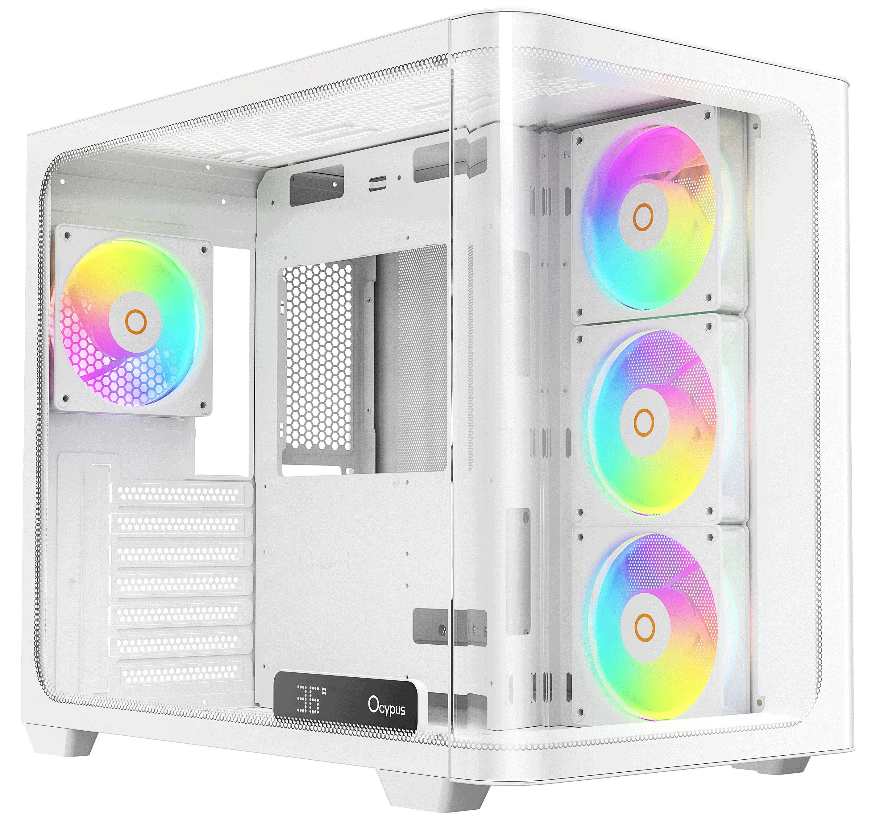 Корпус Ocypus Iota C70 WH Curve ARGB Digital ATX без БП (Iota-C70-WHD400CD-GL)