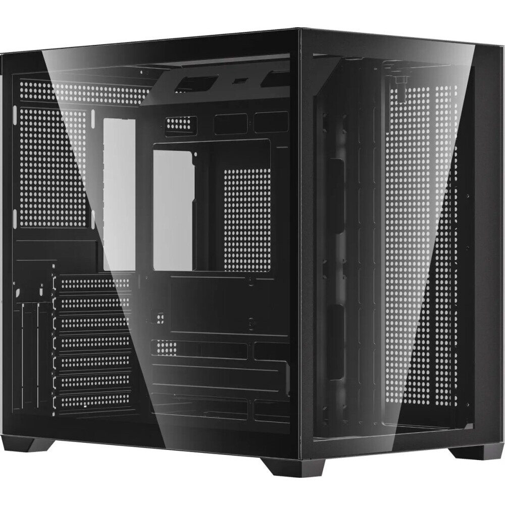 Корпус для ПК Forza FZ-G42A Seaview TG ATX Case, black, w/o psu, Tempered glass front panel, 1x3,5",