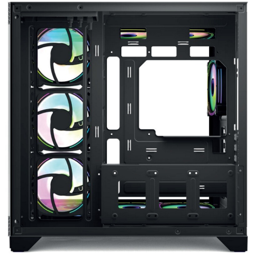Корпус для ПК Forza FZ-G42A Seaview TG ATX Case, black, w/o psu, Tempered glass front panel, 1x3,5",