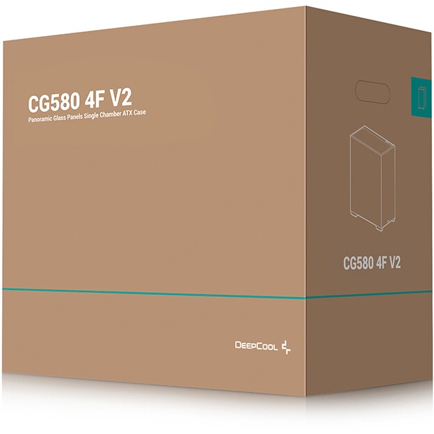 Корпус для ПК Forza Forza FZ-G42B Seaview TG ATX Case, black, w/o psu, Curved Tempered glass front p