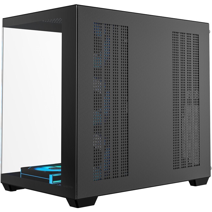 Корпус для ПК Forza Forza FZ-G42B Seaview TG ATX Case, black, w/o psu, Curved Tempered glass front p