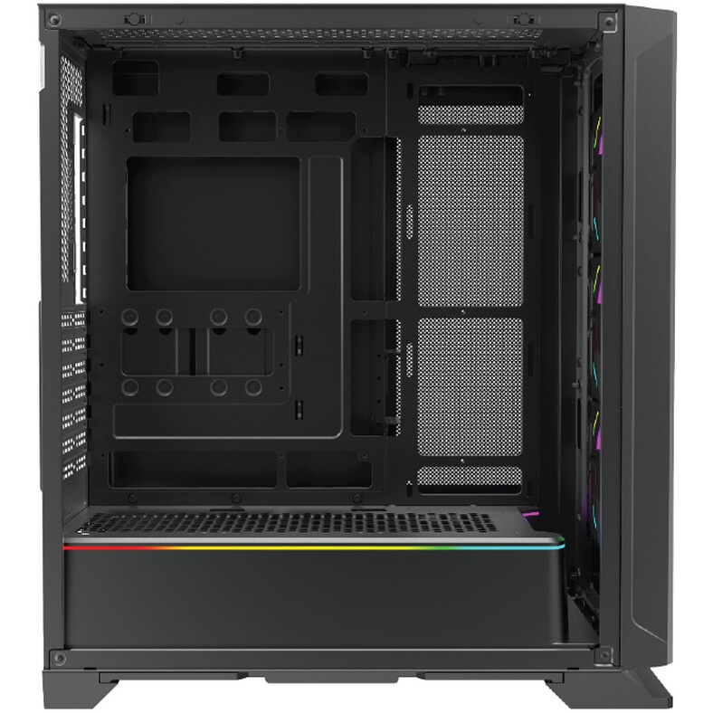 Корпус для ПК Forza FZ-G901 EATX Case, black, w/o psu,Tempered glass front panel, 2x3,5", 2x2,5",USB