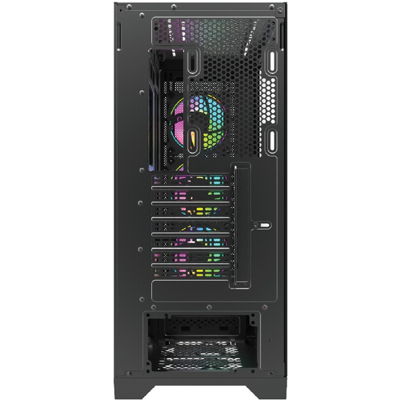 Корпус для ПК Forza FZ-G901 EATX Case, black, w/o psu,Tempered glass front panel, 2x3,5", 2x2,5",USB