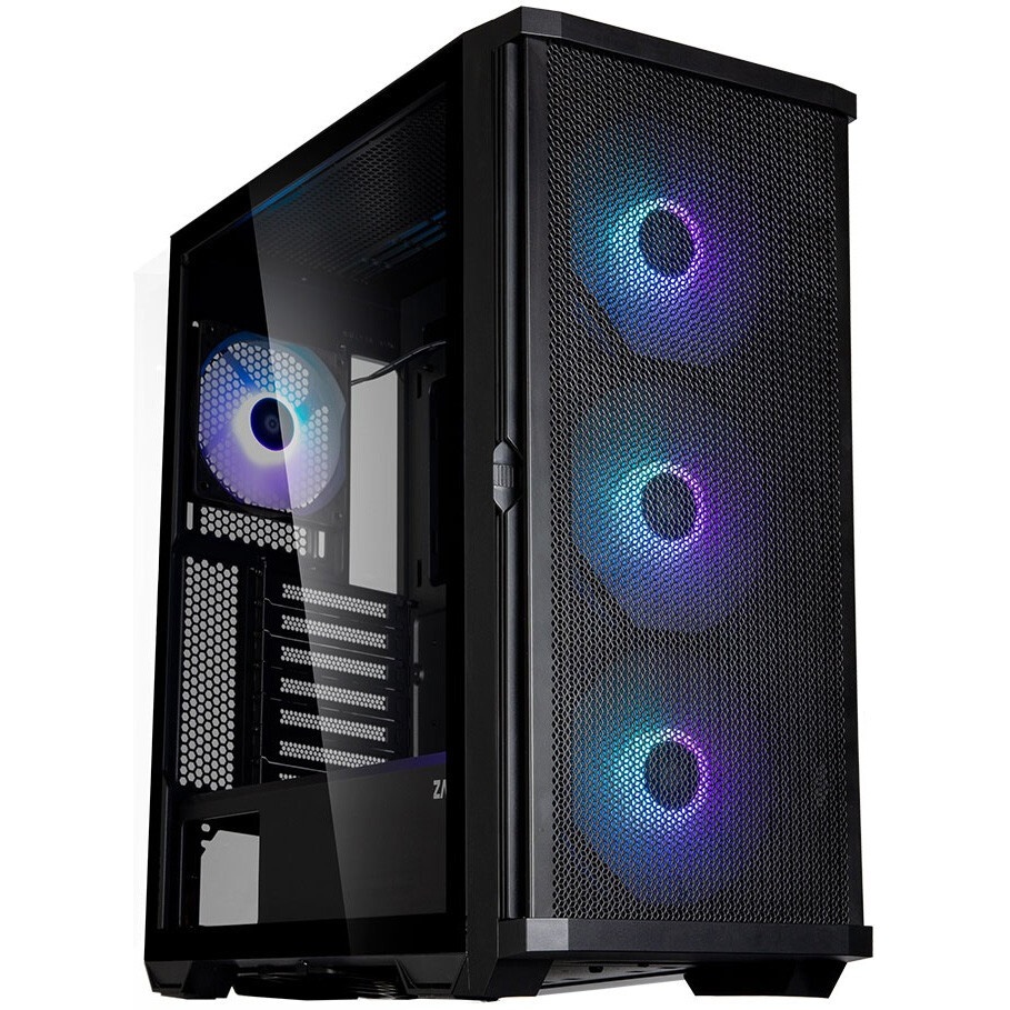 Корпус для ПК Forza FZ-G901 EATX Case, black, w/o psu,Tempered glass front panel, 2x3,5", 2x2,5",USB