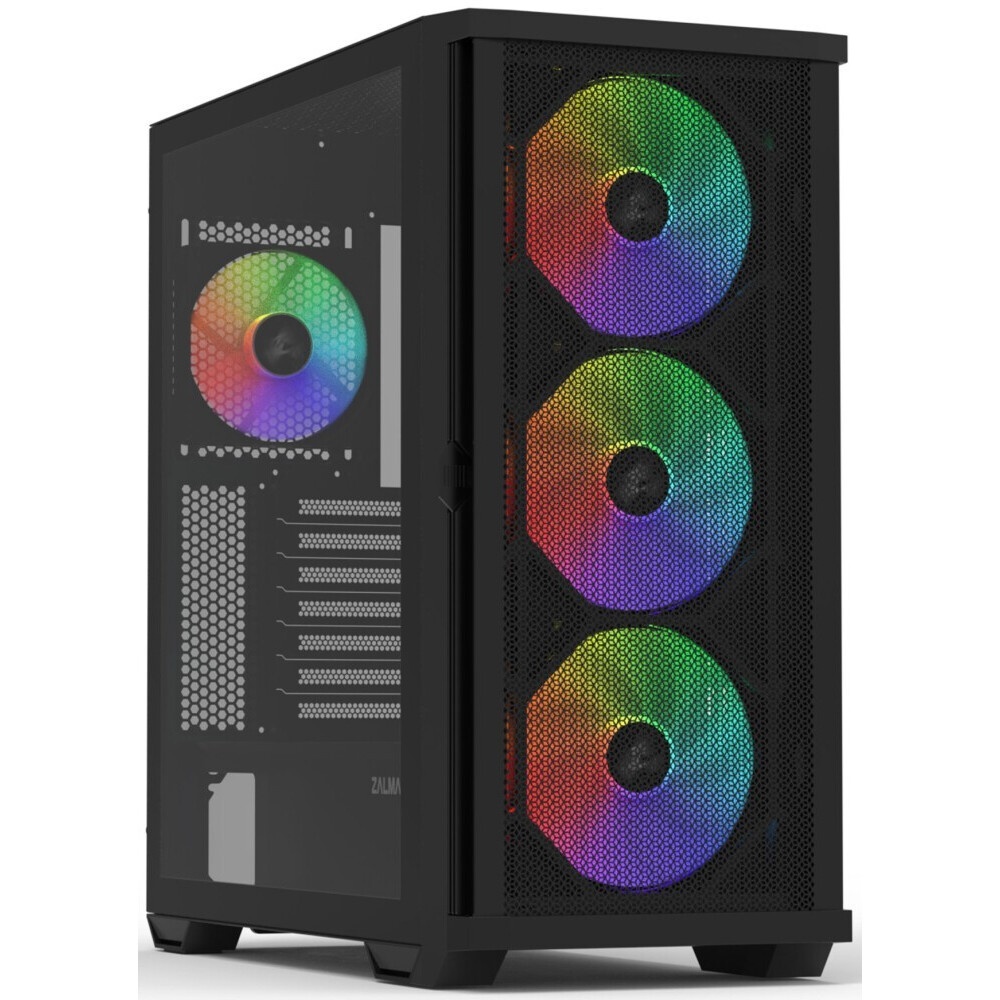 Корпус для ПК Forza FZ-G901 EATX Case, black, w/o psu,Tempered glass front panel, 2x3,5", 2x2,5",USB