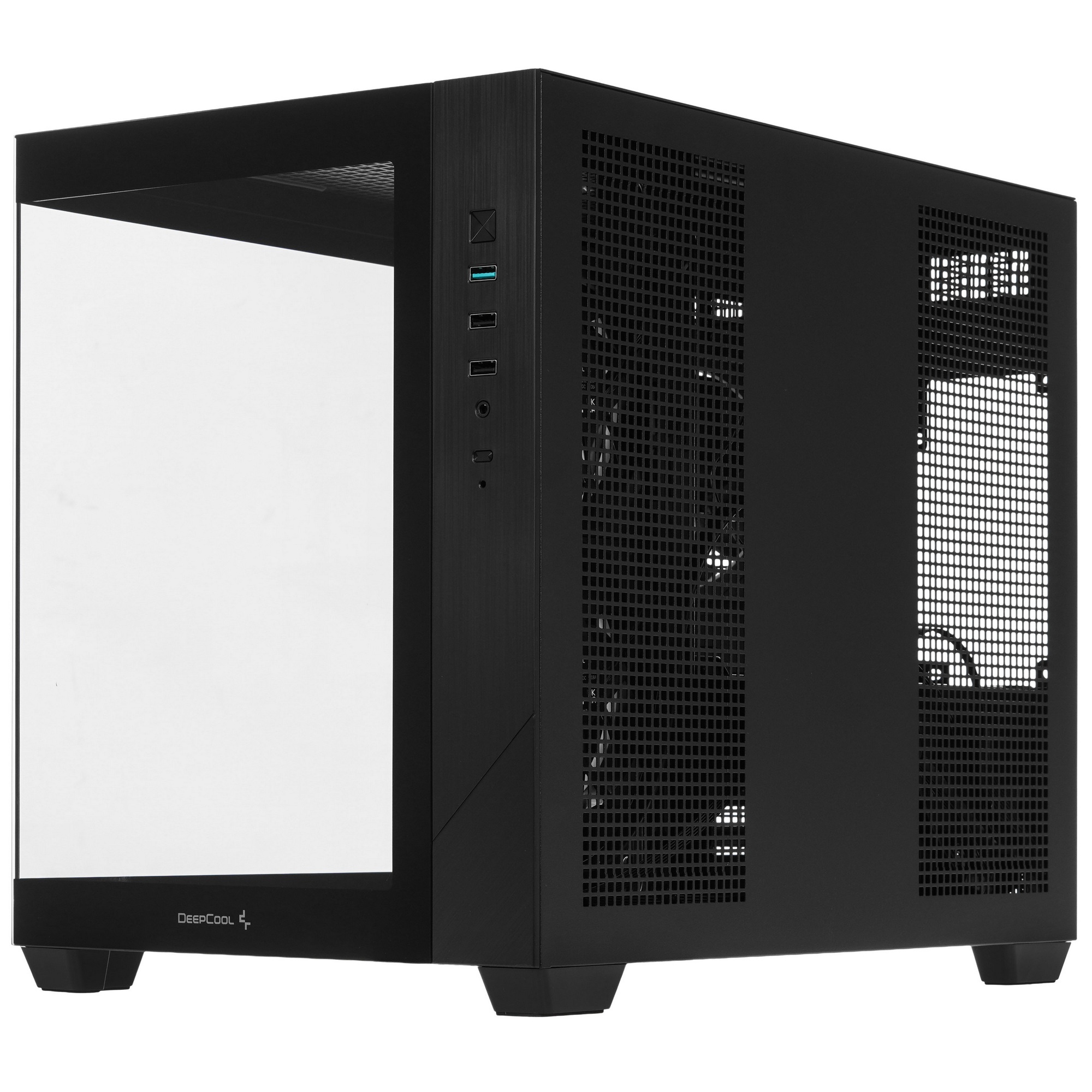 Компьютерный корпус Deepcool CG330 3F без БП, боковое окно (панорама), 3x120mm ARGB PWM вентилятора,