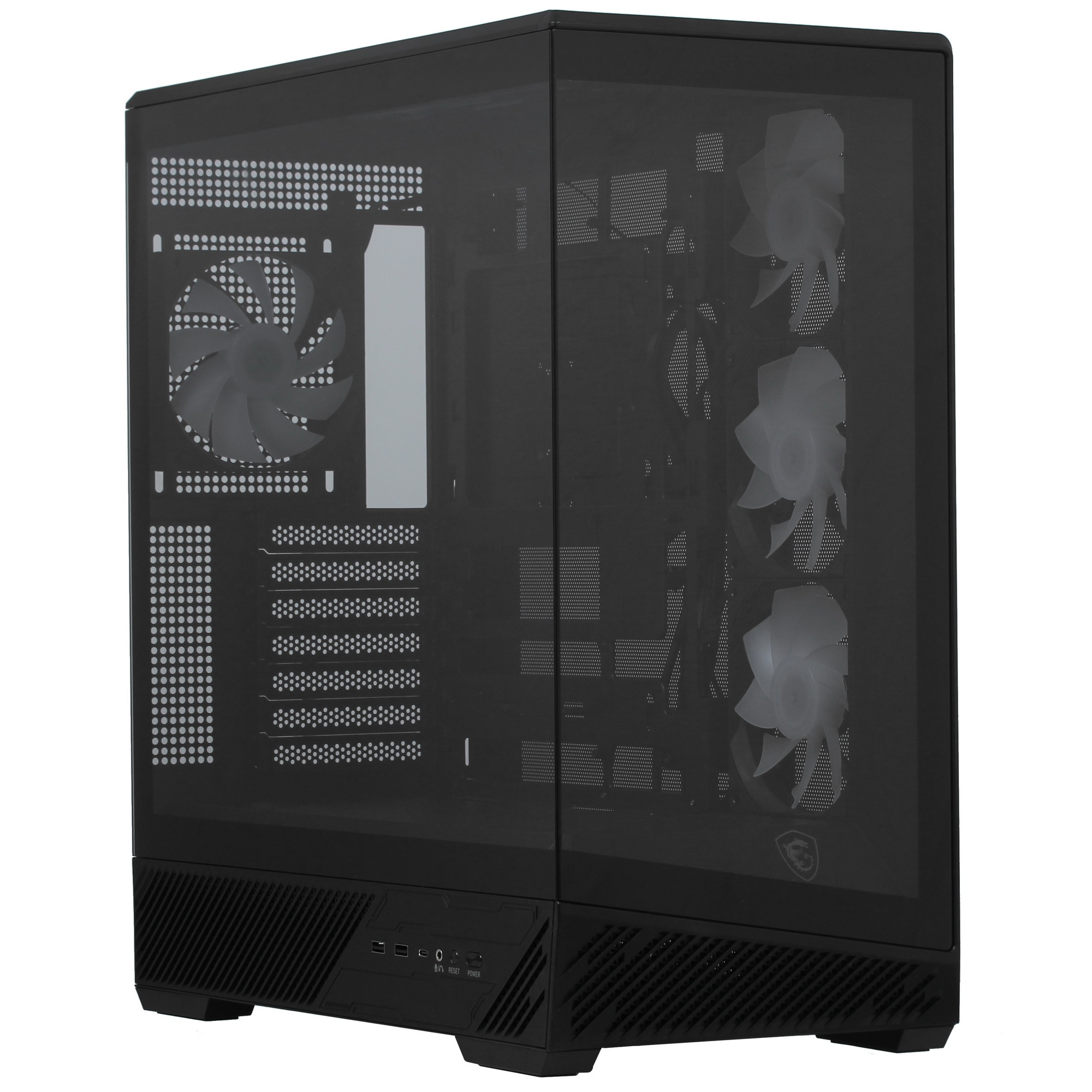 Корпус для ПК MSI MAG PANO 130R PZ 2xUSB 3.2 Gen 1, 1xUSB 3.2 Gen2 Type-C, 3x120mm ARGB Reverse Blad