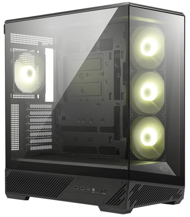 Корпус для ПК MSI MAG PANO 130R PZ 2xUSB 3.2 Gen 1, 1xUSB 3.2 Gen2 Type-C, 3x120mm ARGB Reverse Blad