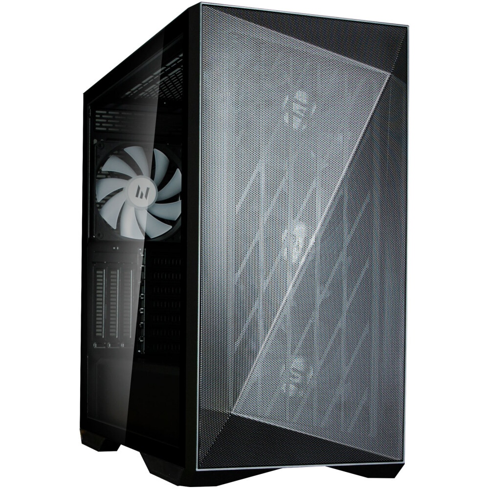Компьютерный корпус Hiper PB81 черный без БП ATX 3x120mm 2xUSB2.0 2xUSB3.0 audio bott PSU