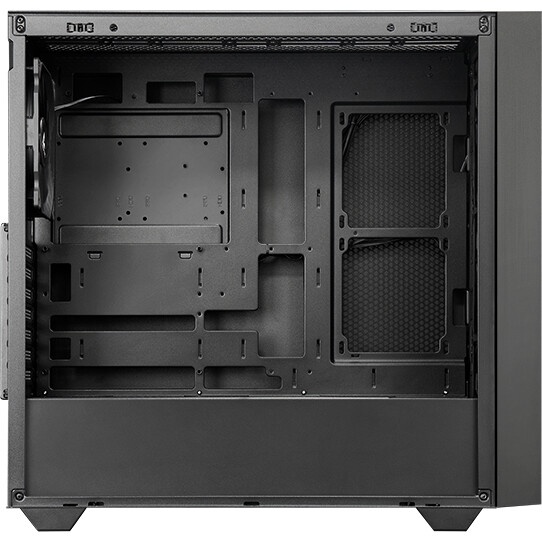 Компьютерный корпус Hiper PB81 черный без БП ATX 3x120mm 2xUSB2.0 2xUSB3.0 audio bott PSU