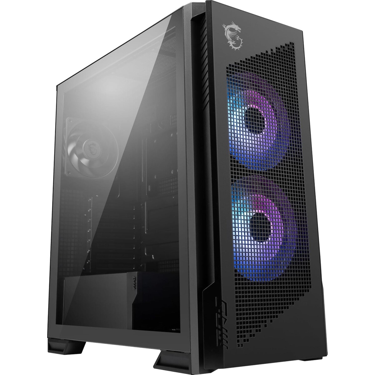 Компьютерный корпус Hiper PB81 черный без БП ATX 3x120mm 2xUSB2.0 2xUSB3.0 audio bott PSU
