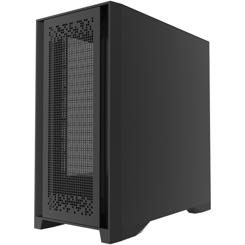 Компьютерный корпус Hiper PB81 черный без БП ATX 3x120mm 2xUSB2.0 2xUSB3.0 audio bott PSU