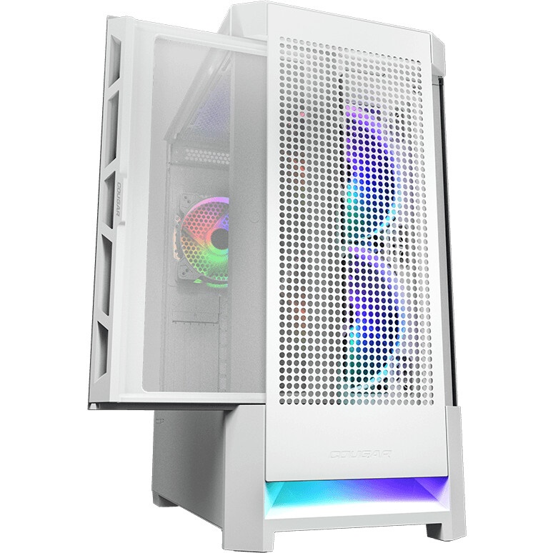Компьютерный корпус Hiper PW81 белый без БП ATX 3x120mm 2xUSB2.0 2xUSB3.0 audio bott PSU