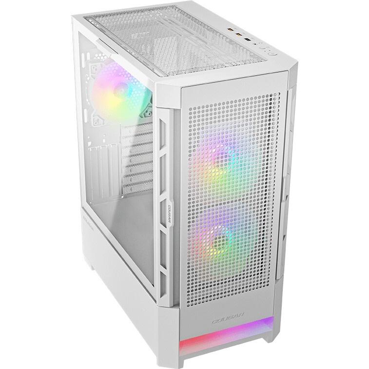 Компьютерный корпус Hiper PW81 белый без БП ATX 3x120mm 2xUSB2.0 2xUSB3.0 audio bott PSU