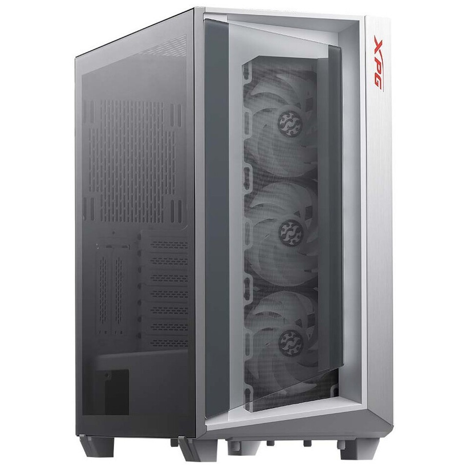 Компьютерный корпус Hiper PW81 белый без БП ATX 3x120mm 2xUSB2.0 2xUSB3.0 audio bott PSU