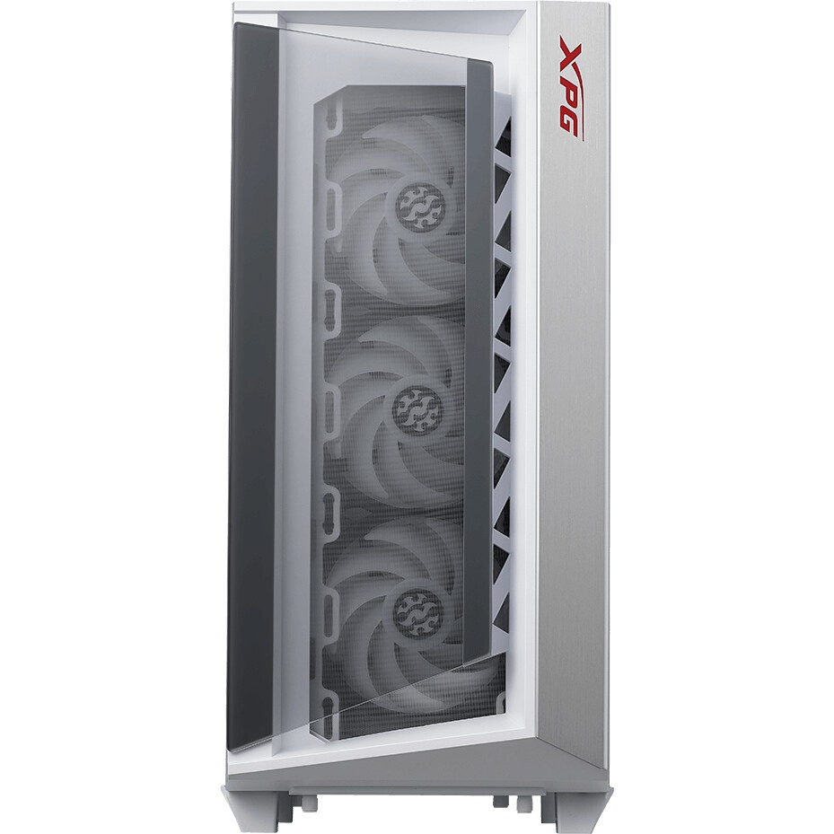 Компьютерный корпус Hiper PW81 белый без БП ATX 3x120mm 2xUSB2.0 2xUSB3.0 audio bott PSU