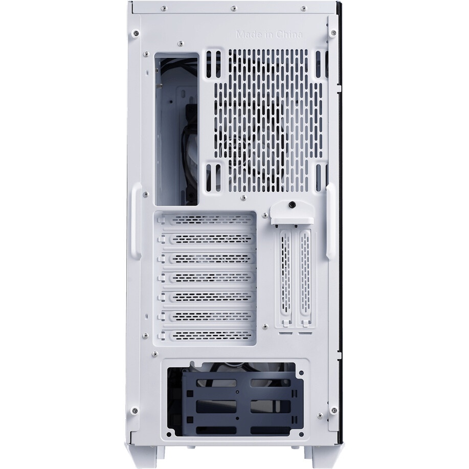 Компьютерный корпус Hiper PW81 белый без БП ATX 3x120mm 2xUSB2.0 2xUSB3.0 audio bott PSU