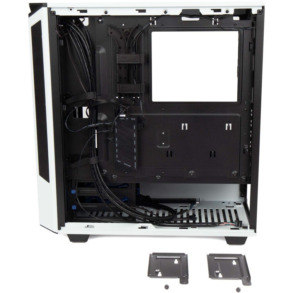 Компьютерный корпус Hiper PW81 белый без БП ATX 3x120mm 2xUSB2.0 2xUSB3.0 audio bott PSU