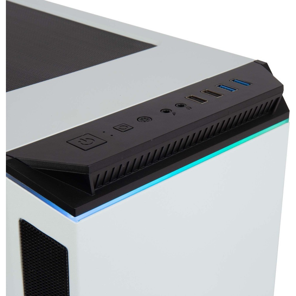 Компьютерный корпус Hiper PW81 белый без БП ATX 3x120mm 2xUSB2.0 2xUSB3.0 audio bott PSU