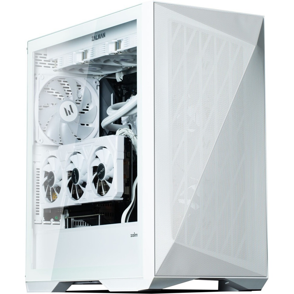 Компьютерный корпус Hiper PW81 белый без БП ATX 3x120mm 2xUSB2.0 2xUSB3.0 audio bott PSU