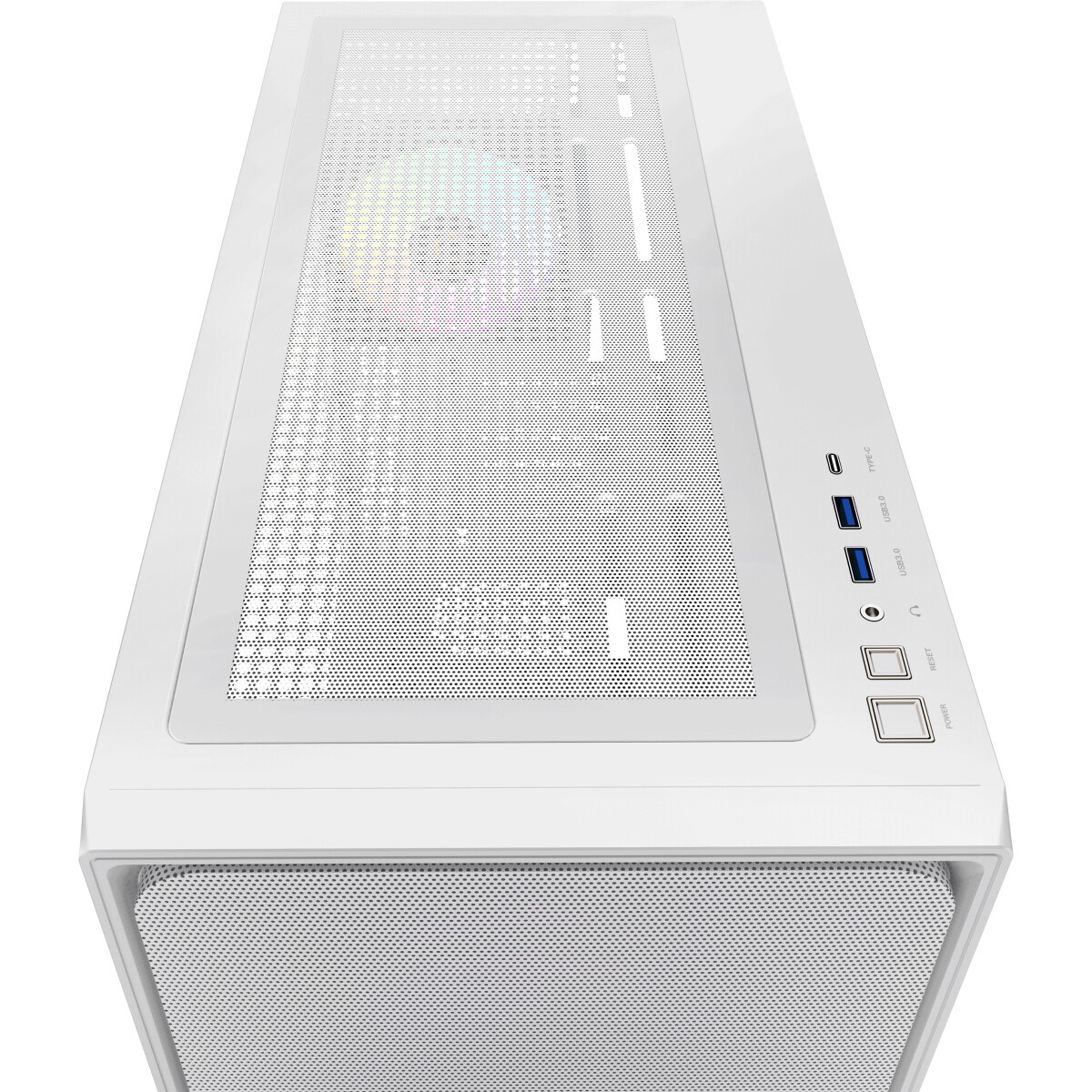 Компьютерный корпус Hiper PW81 белый без БП ATX 3x120mm 2xUSB2.0 2xUSB3.0 audio bott PSU